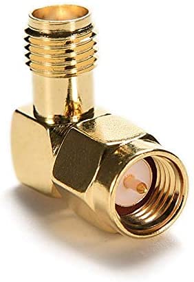 Right-Angle SMA-Male to SMA-Female Adapter