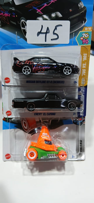 HOT WHEELS CASE-H MAINLINE (PACK OF 3) DIECAST