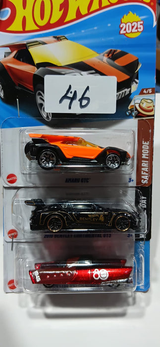 HOT WHEELS CASE-H MAINLINE (PACK OF 3) DIECAST