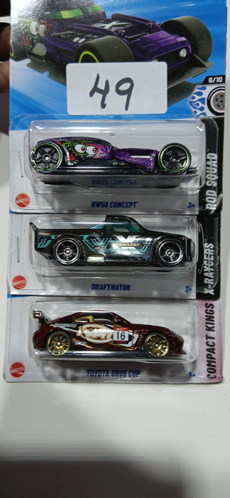 HOT WHEELS CASE-J MAINLINE (PACK OF 3) DIECAST