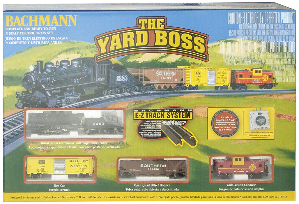 BACHMANN N-SCALE (1:160) YARD BOSS TRAIN STARTER SET WITH POWER PACK & SPEED CONTROLLER-READY TO RUN 24014