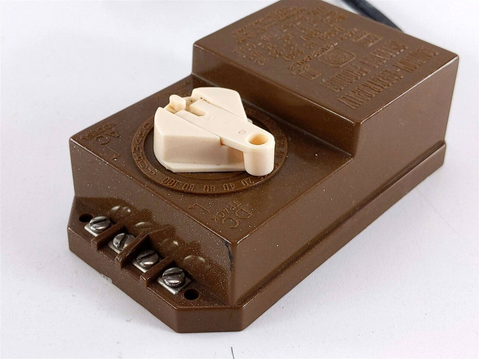 Bachmann 6607 HO & N Power Pack Model Railroad Hobby Transformer TESTED Brown