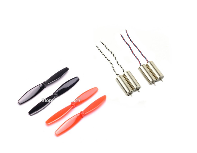 55Mm Blade Propeller+720Cw&Ccw Brushed Motor For Indoor Racing Drone