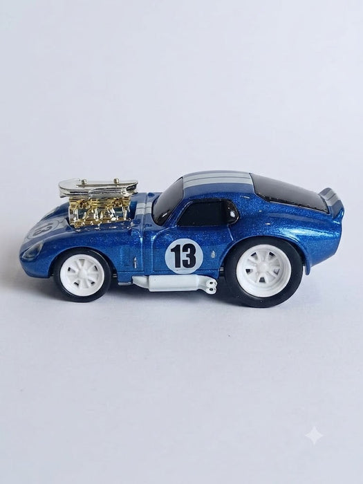 MAISTO MUSCLES 1/64 SCALES 1965 SHELBY DAYTONA COUPE BLUE METAL DIECAST SERIES 2 MODEL 08 CODE 15526