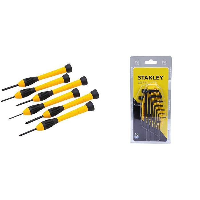 STANLEY 66-052 Bi Material Handle Precision Screwdriver Set Of 6