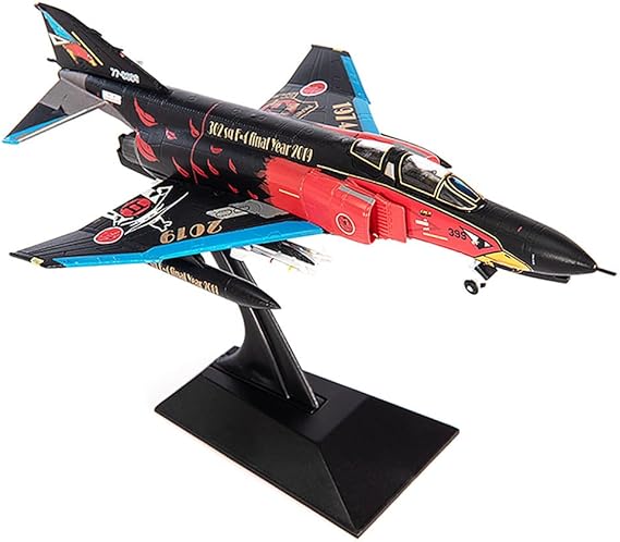 JC WING DIECAST AIRPLANE F-4EJ PHAHTOM BLACK 1/144