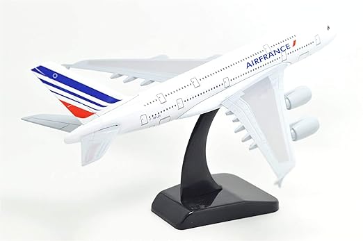 AIRPLANE  DIECAST  METAL  AIR FRANCE  47CM  A380 RESIN MODEL