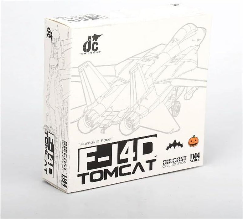 JC WING DIECAST AIRPLANE TOMCAT PUMPKIN FACE  F-14D  1/144