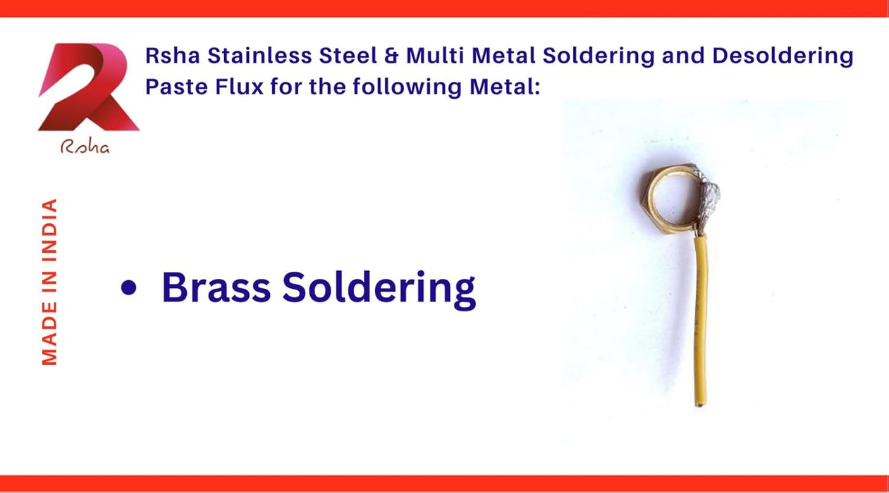 RSHA STAINLESS STEEL & MULTI METALS SOLDERING PASTE FLUX FOR SOLDERING AND DESOLDERING - 1 PACK 25 GM.