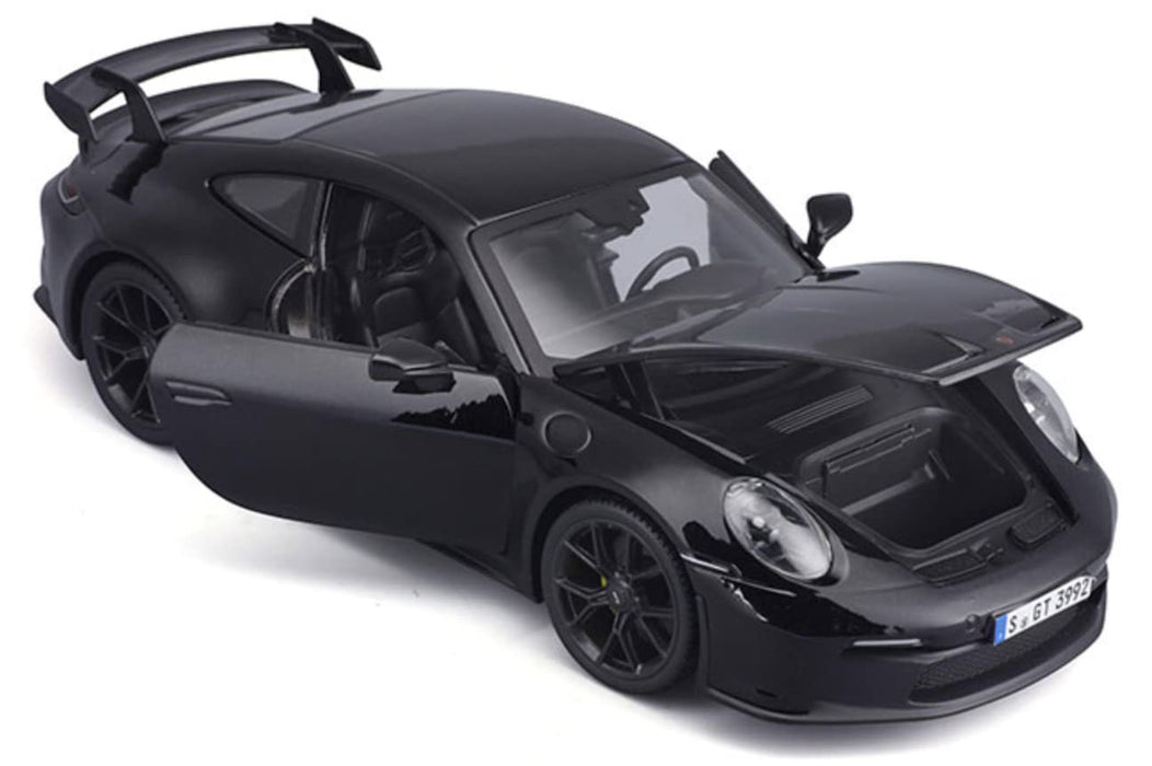 MAISTO2022 PORSCHE 911 992 GT3 BLACK 1:18 SCALE  DIECAST MODEL 51458BK
