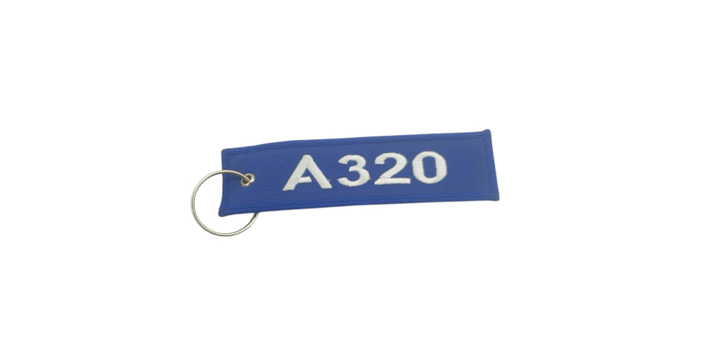 EMBROIDERED KEYRING A320