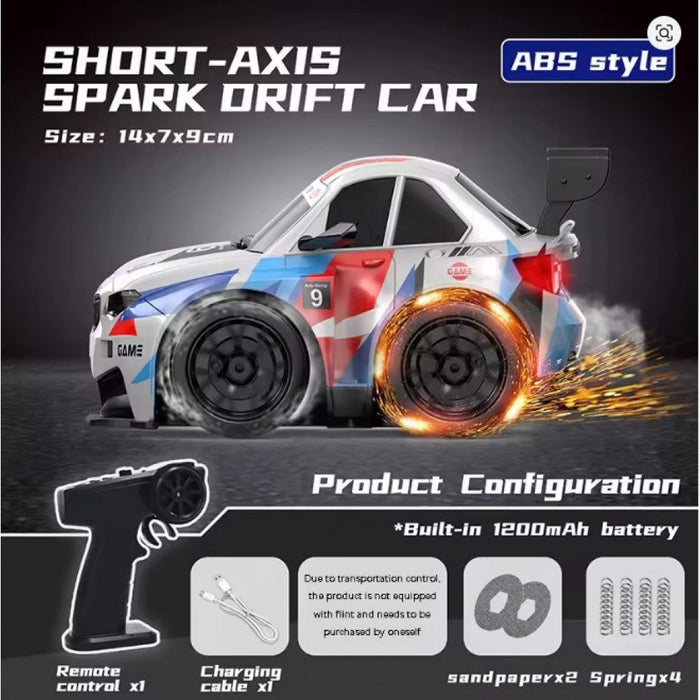 SPARK DRIFT SHORT AXIS SM4 2.4G RC CAR WITH DRIFTING MODE & SPARK MODE