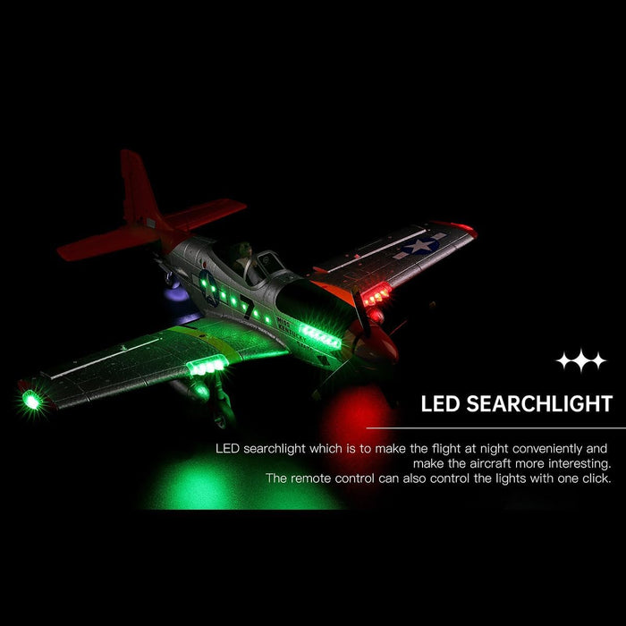 Helixsun XK A280 P-51 RC AIRPLANE, 3D/6G 2.4G 560Mm WINGSPAN