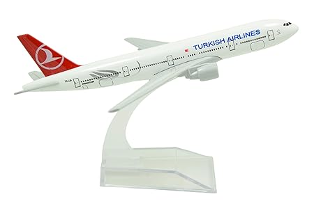 AIRPLANE DIECAST METAL TURKISH AIRLINE BOEING 777  16CM