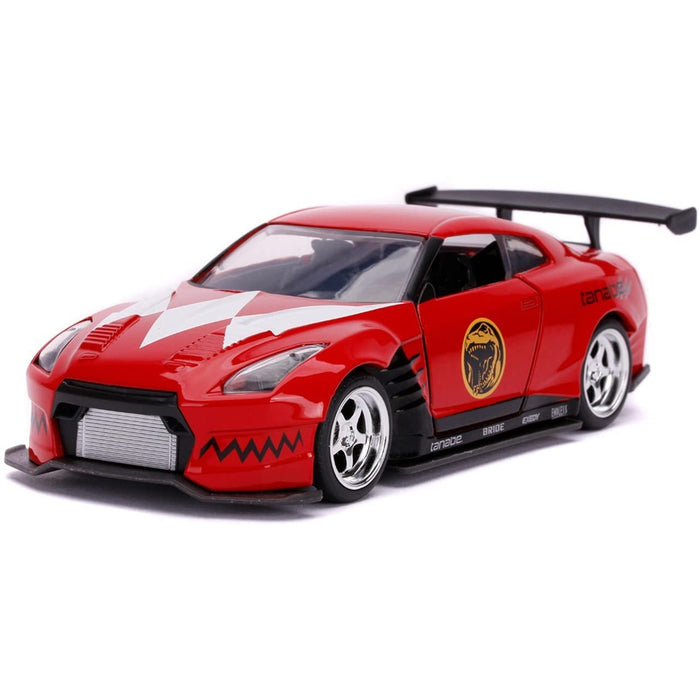 JADA TOYS POWER RANGERS RED RANGER 2009 NISSAN GT-R R35 DIECAST CAR
