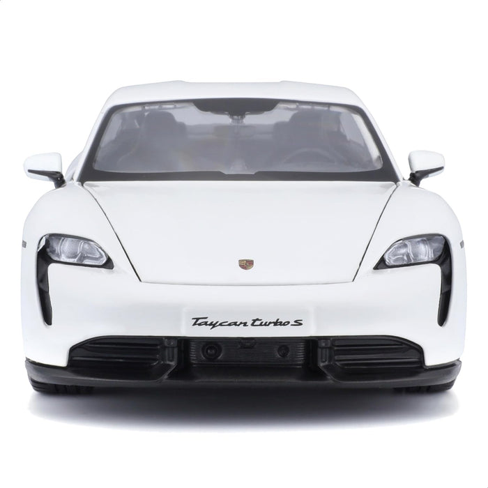 BBURAGO PORSCHE TAYCAN TURBO S 1/24 DIECAST 18-91098WHITE
