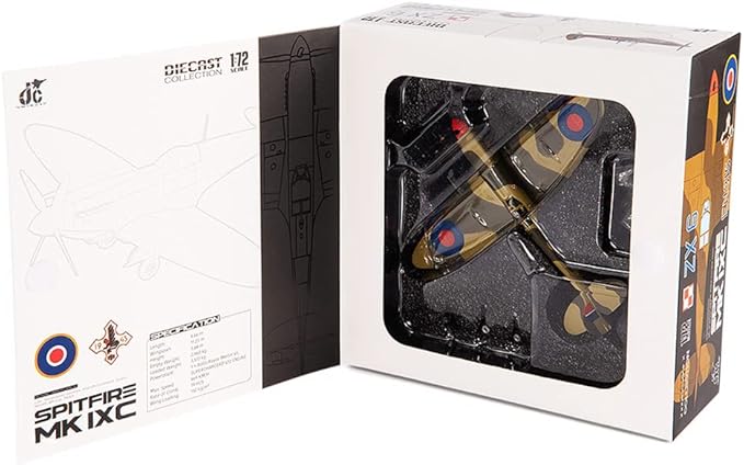 JC WING SPITFIRE MK IXC 1:72 SCALE LDR. 1943 DIECAST AIRPLANE JCW-72-SPF-003