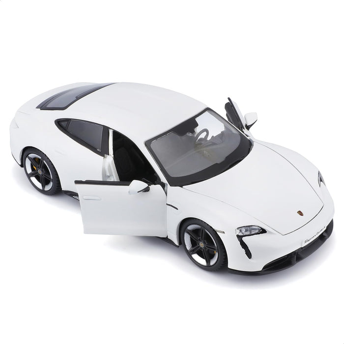 BBURAGO PORSCHE TAYCAN TURBO S 1/24 DIECAST 18-91098WHITE