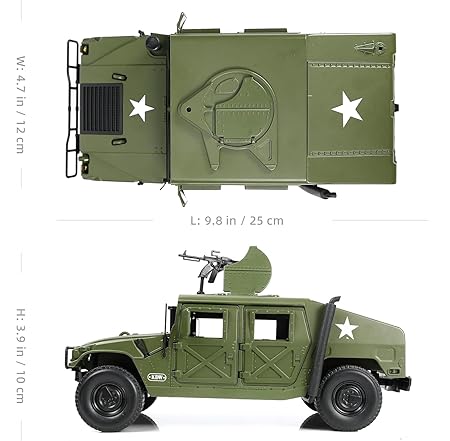 DIECAST 1:18 SCALE BATTLEFIELD MILITARY SERIES MODEL WITH OPENABLE DOOR
