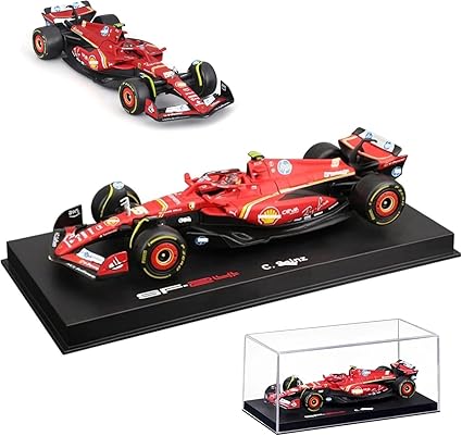 BBURAGO FERRARI SF24 CARLOS SAINZ #55 1:43 SCALE DIECAST 18-36843S