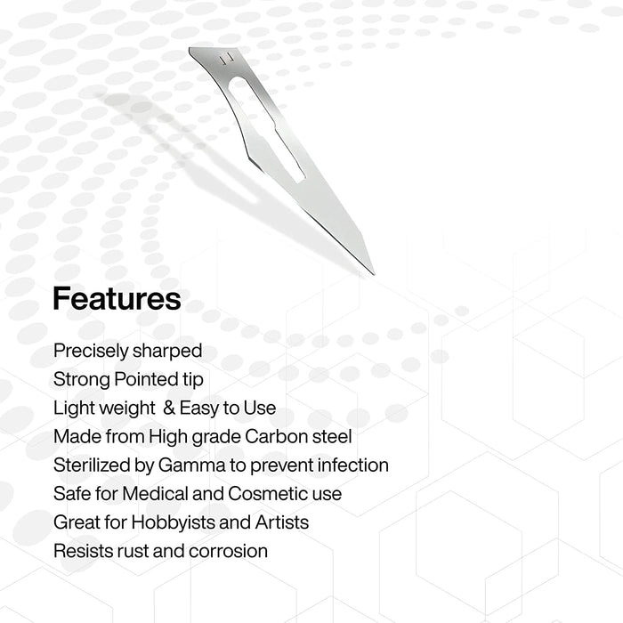 SURGICAL BLADES SURGEON NO: 11 (PACK OF 10 PCS)