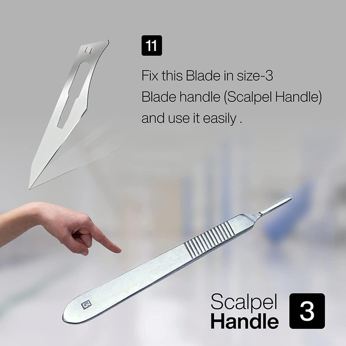 SURGICAL BLADES SURGEON NO: 11 (PACK OF 10 PCS)