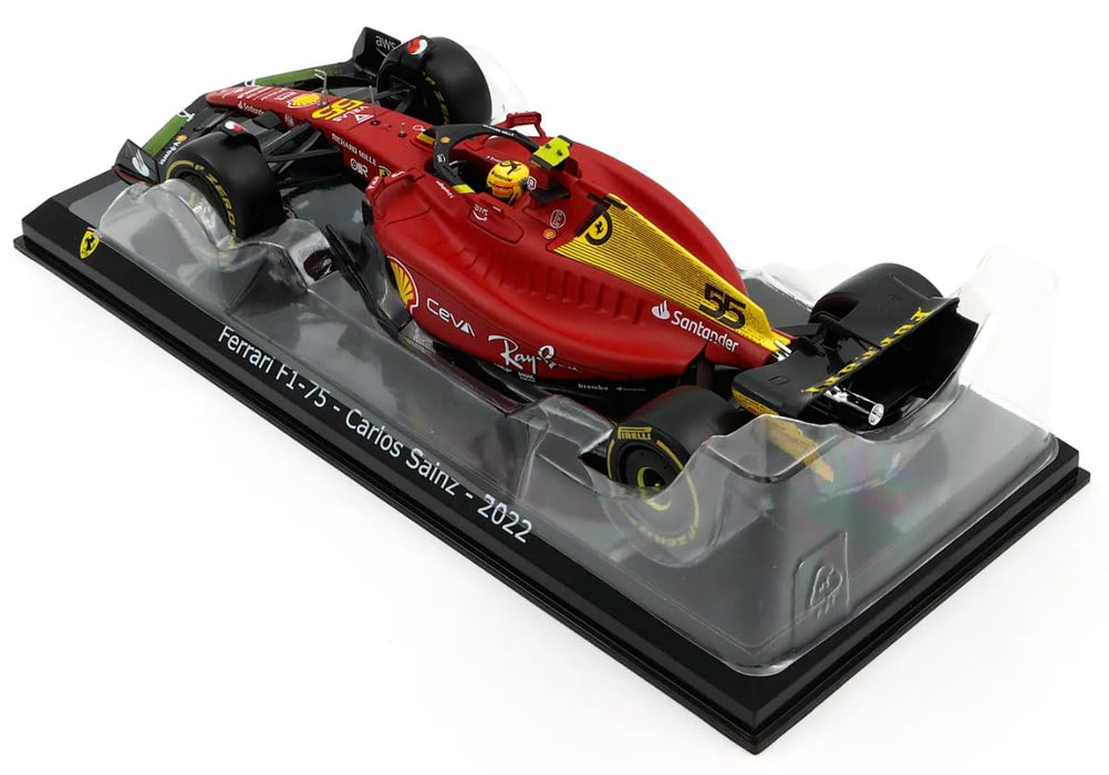 BBURAGO F1 FERRARI F1-75 - #55 CARLOS SAINZ 2022  1/24 SCALE 18-26806S