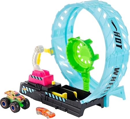 HOT WHEELS MONSTER TRUCKS GLOW IN THE DARK EPIC LOOP CHALLENGE (PRODUCT NO:HBN02)