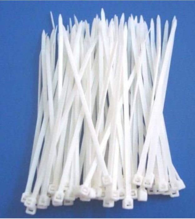 NM- Nylon Cable Tie (White) - Pack Of 100 (4 Inches)