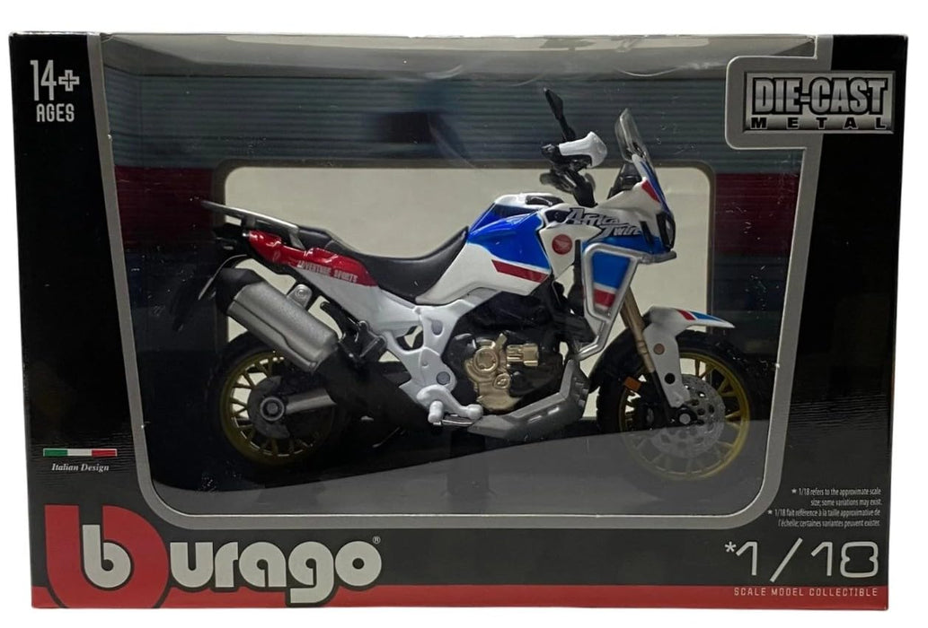 MAISTO HONDA AFRICA TWIN ADVENTURE 1/18 DIECAST 28-91082