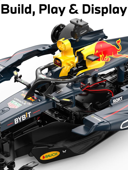 RASTAR 92600 1/16 ORACLE RED BULL RB19 RACING RC CAR BUILDING ASSEMBLY PLASTIC MODEL KIT (50 PCS & 5 PTS)