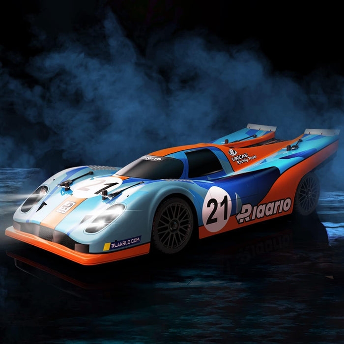 RLAARLO SUPERCAR AK-917 1/10 METAL VERSION BRUSHLESS RTR ON-ROAD CARS (BLUE & ORANGE)