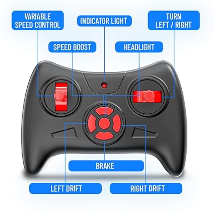 MIRANA ATV AND REMOTE CONTROL CAR, 1200 MAH LI-ION RECHARGEABLE BATTERY, C TYPE USB CHARGING SCALE 1:20 (BLUE)