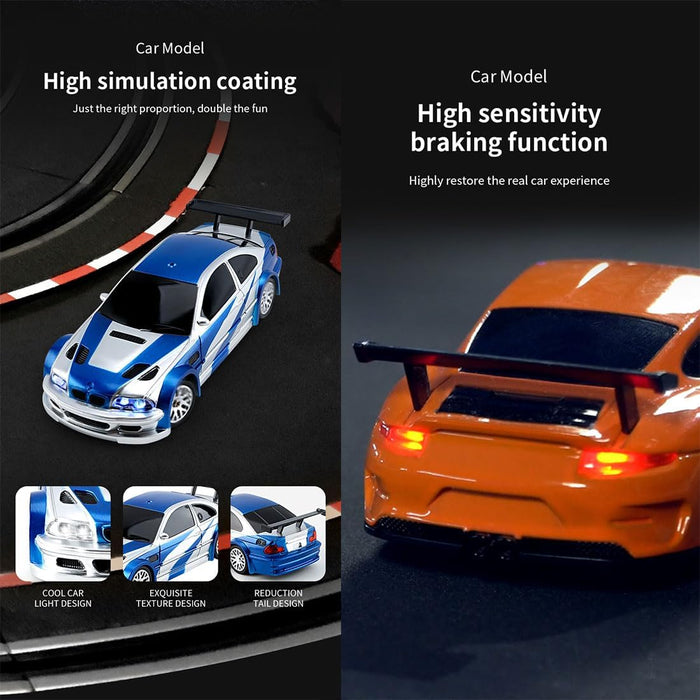 JIABAILE 1/43 RC Drift Car 4WD Four-Wheel Drive Radio Control 2.4G Mini Racing Drifting Car Toy High Speed Model