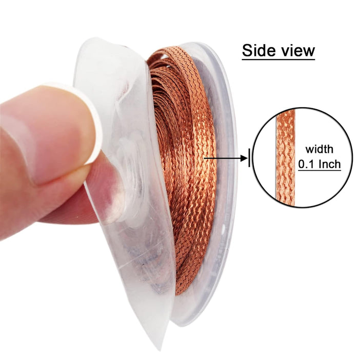 LESNOW SOLDER WICK BRAID 10FT LENGTH DESOLDERING WICK BRAID REMOVER TOOL SOLDER SUCKER