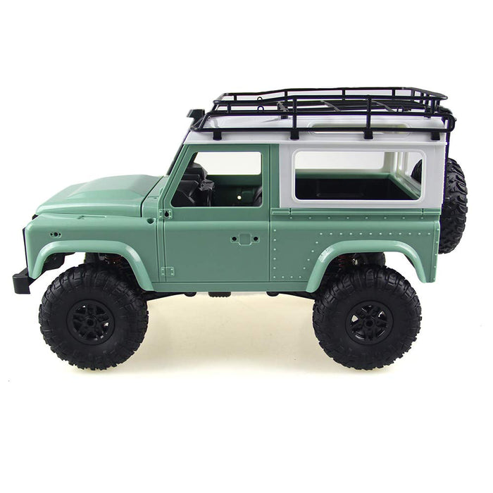 MN MODEL LAND ROVER MN-90 1/12 2.4G 4WD RC CRAWLER WITH FRONT LED LIGHT (CELADON GREEN)