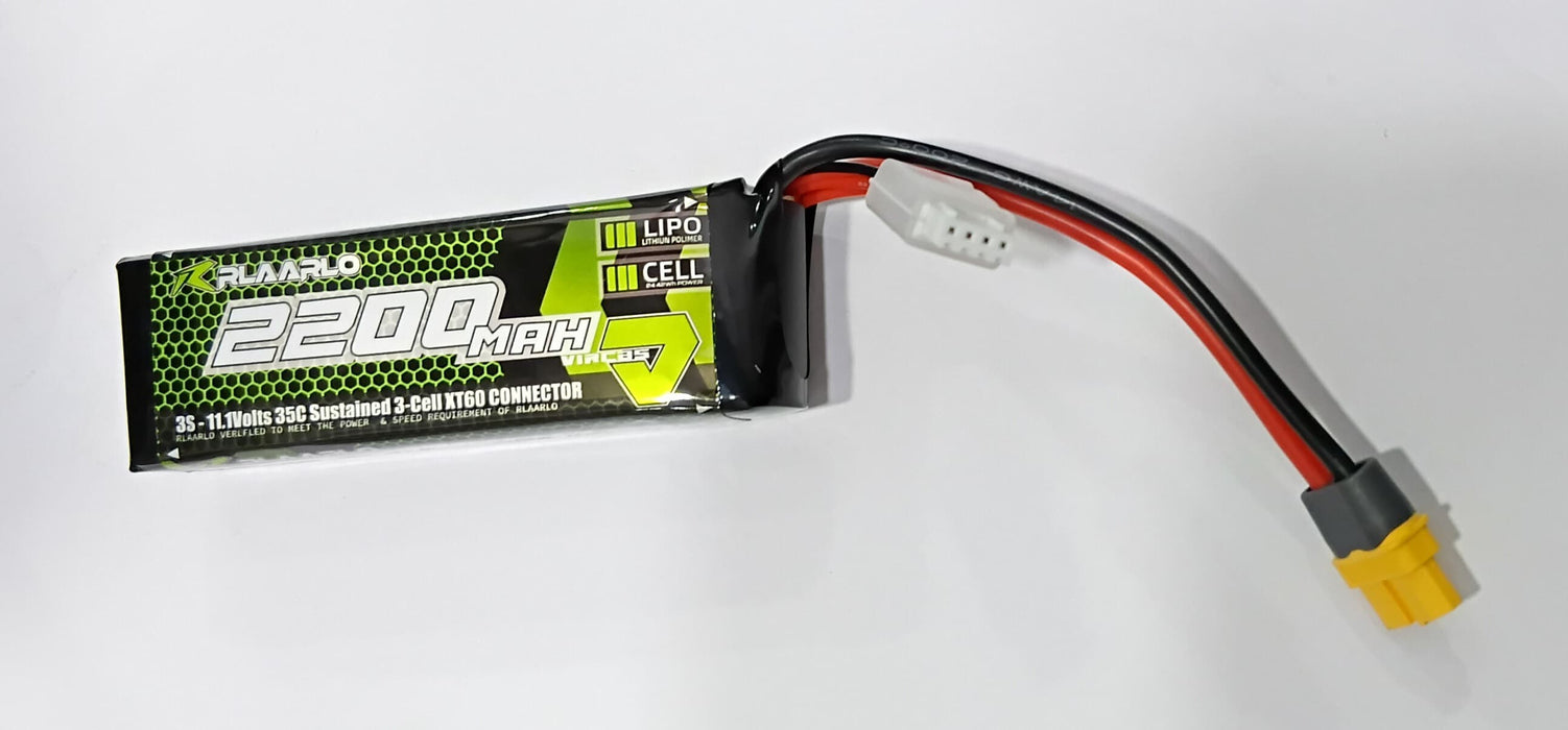 LIPO 11.1V 3S 35C 2200MAH BATTERY XT60 PLUG -RLAARLO
