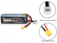 GENX 22.2V 6S 5200MAH 40C/80C PREMIUM LIPO LITHIUM POLYMER BATTERY