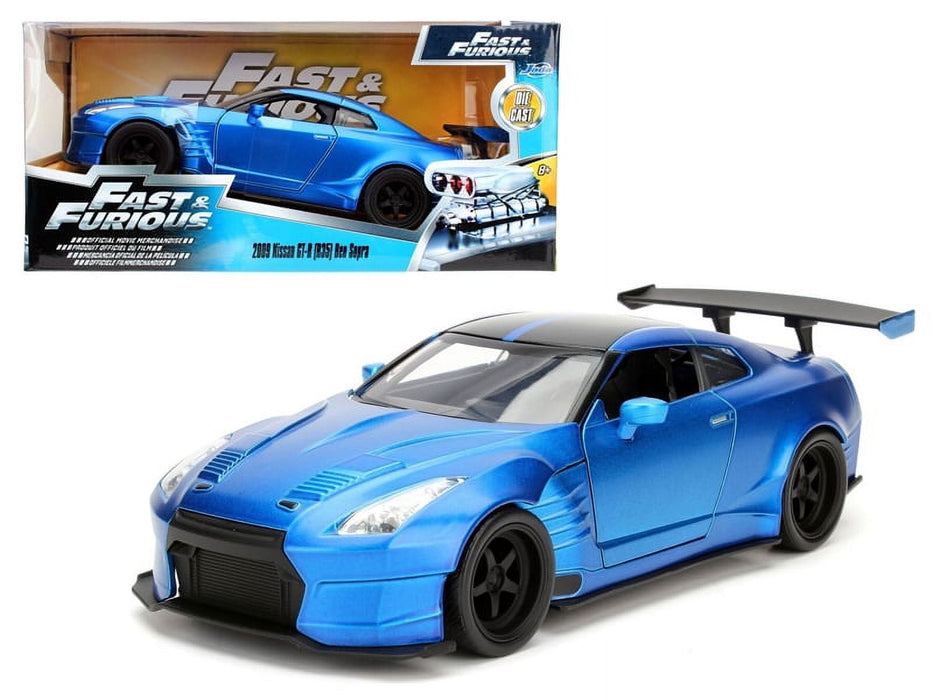 JADA NISSAN GT-R BEN SOPRA BLUE  DIECAST CAR MODEL 1/24 SCALE