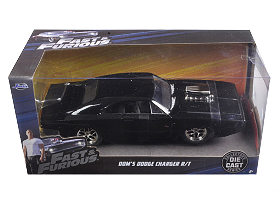 JADA DOM's DODGE CHARGER R/T BLACK  DIECAST CAR MODEL