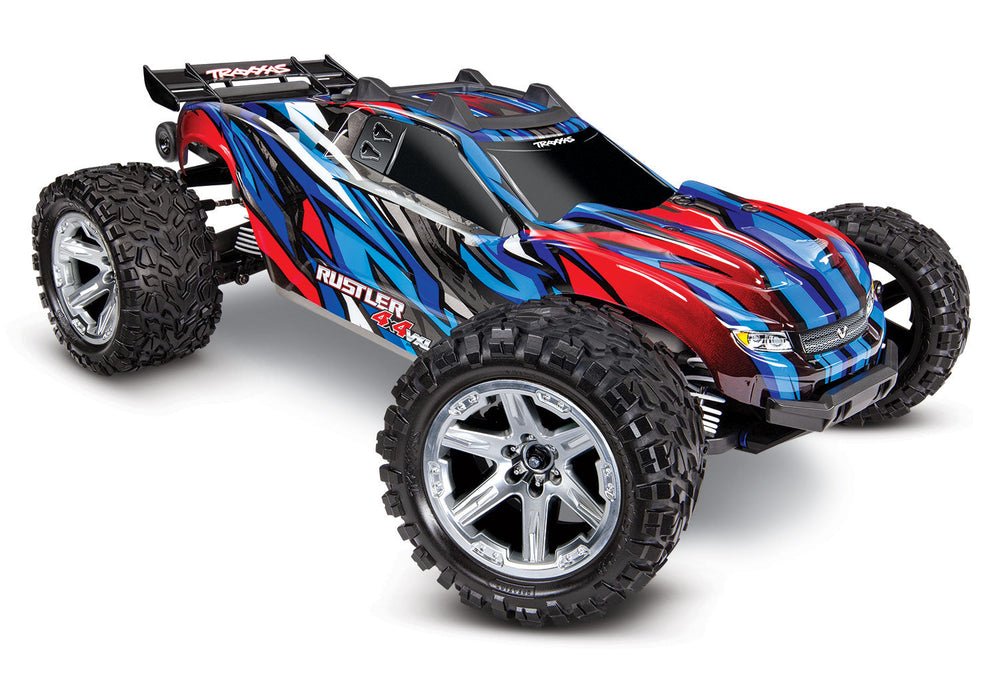 Traxxas Rustler 4X4 Vxl 1/10 Scale Brushless Truck Blue 67076-4