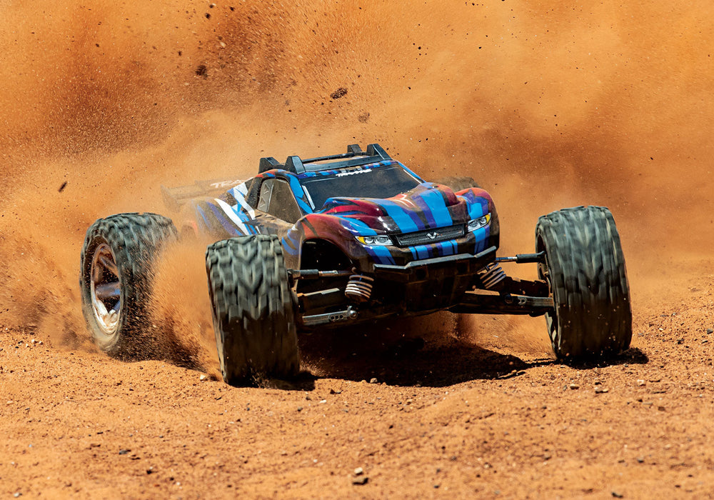 Traxxas Rustler 4X4 Vxl 1/10 Scale Brushless Truck Blue 67076-4