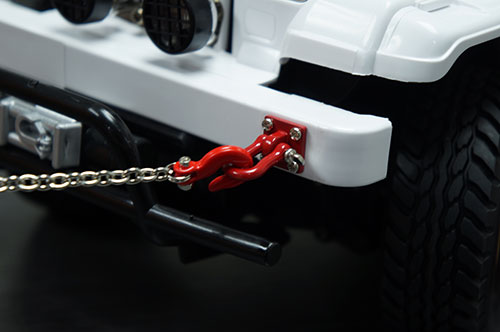 Yeah Racing 1/10 RC Rock Crawler Accessory 96Cm Long Chain And Hook Set Red