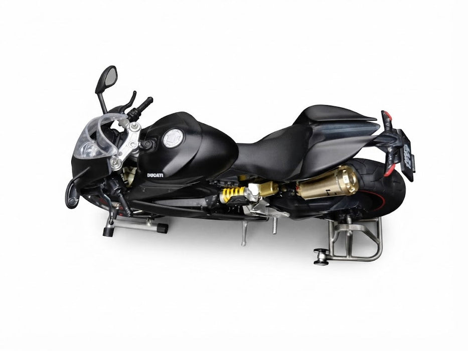 MOTOR CYCLE 8678B 1/10 SPEED RACING DUCATI PANIGALE DIECAST BIKE BLACK COLOR