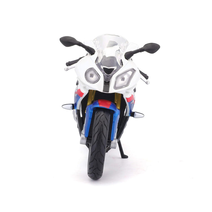 MAISTO PLASTIC 1/12 BMW S1000RR SCALE MODEL MOTORCYCLE, WHITE