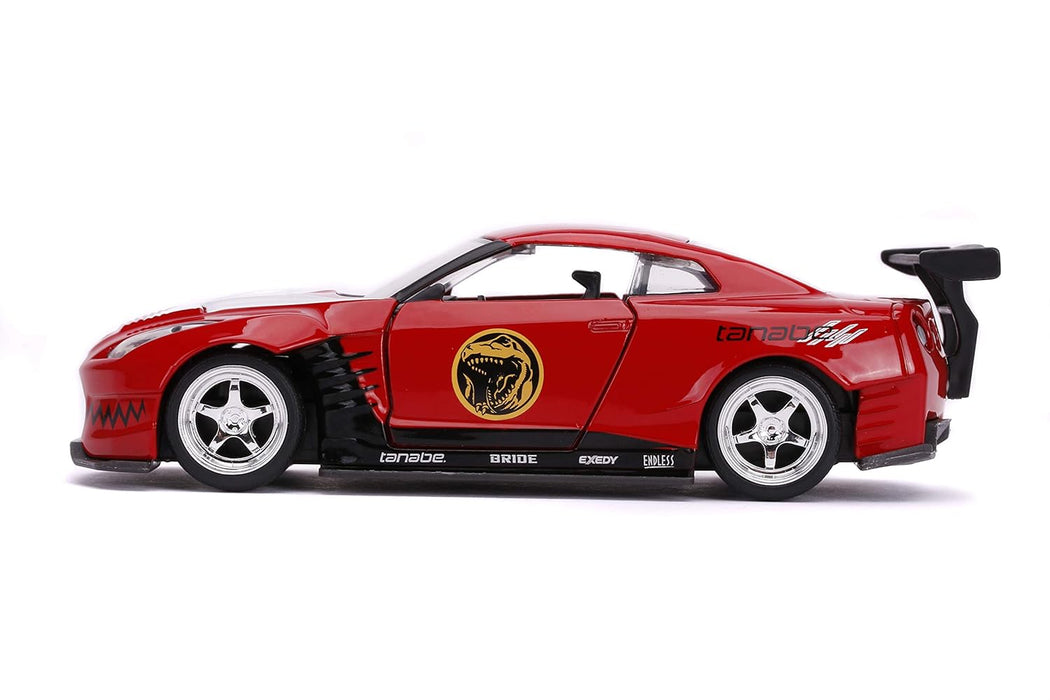 JADA TOYS POWER RANGERS RED RANGER 2009 NISSAN GT-R R35 DIECAST CAR