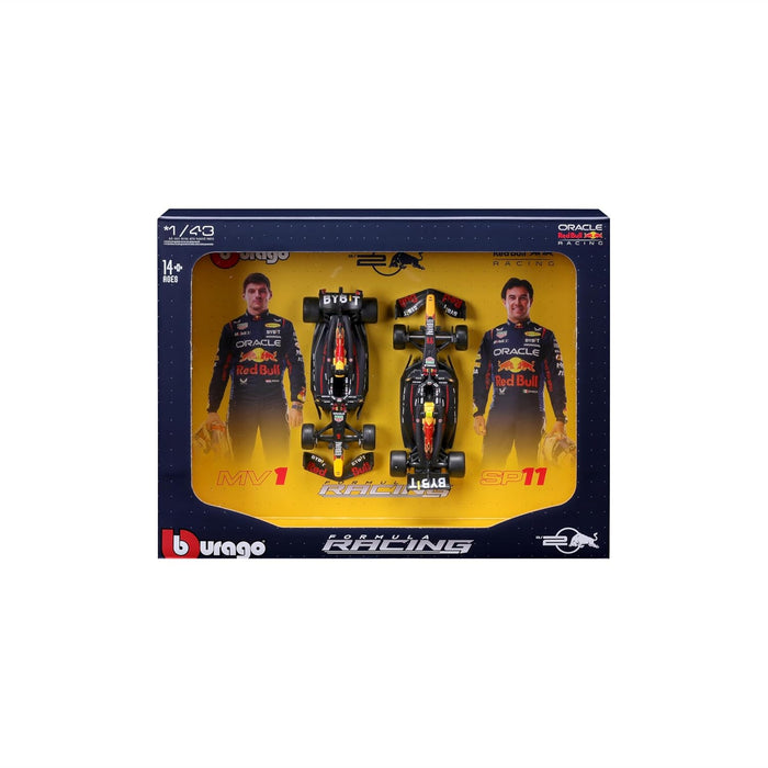 BBURAGO FERRARI FORMULA RACING RB20 # MV1&SP11 1/43 DIECAST 18-38099(2Pc)