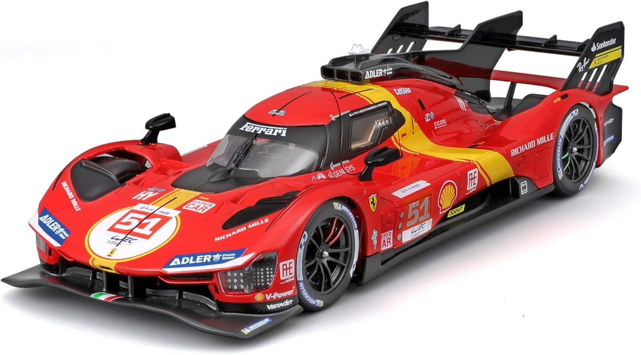 BBURAGO FERRARI RACING 499P LE MANS HYPERCAR-1:24 SCALE B18-26309