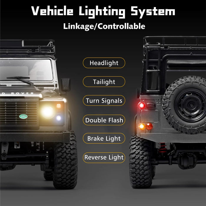 MN MODEL MN99S LAND ROVER DEFENDER 1/12 2.4G 4WD RC ROCK CRAWLER (GREY)
