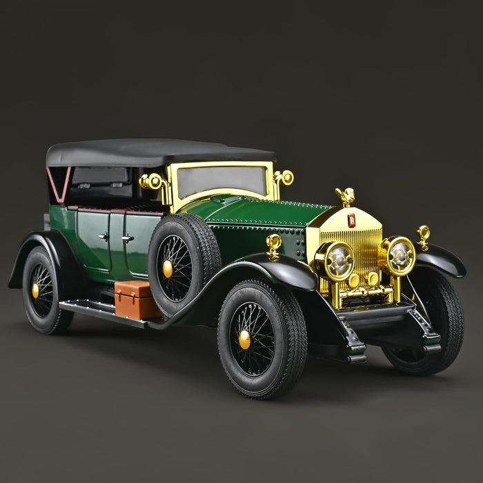 Rolls-Royce Phantom I 1:24 Scale Vintage Classic Car Model – Green & Gold Luxury Collectible